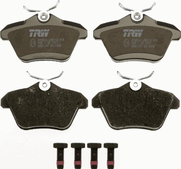 TRW GDB1147 - Kit pastiglie freno, Freno a disco www.autoricambi360.it
