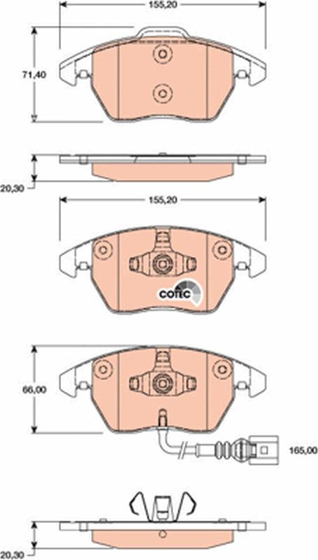 TRW GDB1807 - Kit pastiglie freno, Freno a disco www.autoricambi360.it