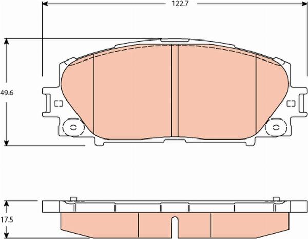 TRW GDB3459 - Kit pastiglie freno, Freno a disco www.autoricambi360.it
