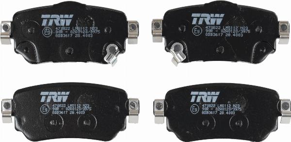 TRW GDB3617 - Kit pastiglie freno, Freno a disco www.autoricambi360.it