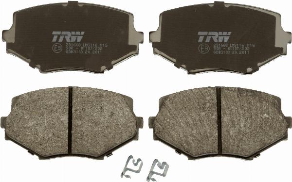 TRW GDB3103 - Kit pastiglie freno, Freno a disco www.autoricambi360.it