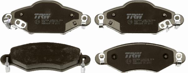 TRW GDB3324 - Kit pastiglie freno, Freno a disco www.autoricambi360.it