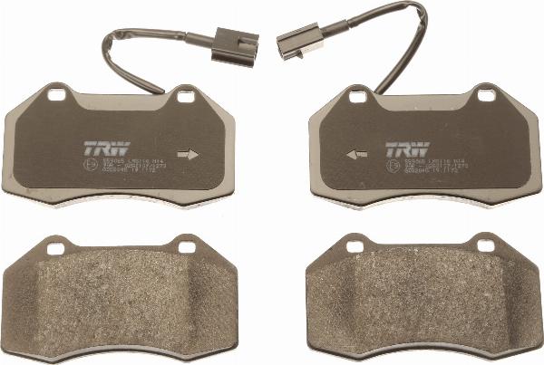 TRW GDB2045 - Kit pastiglie freno, Freno a disco www.autoricambi360.it