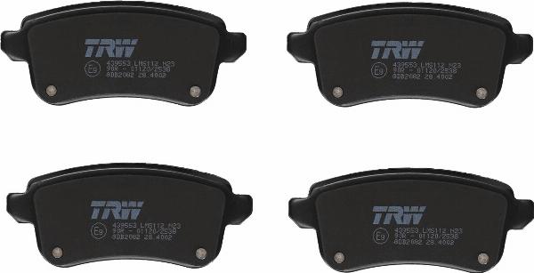 TRW GDB2082 - Kit pastiglie freno, Freno a disco www.autoricambi360.it