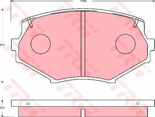 TRW GDB7078 - Kit pastiglie freno, Freno a disco www.autoricambi360.it