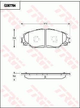 TRW GDB7764 - Kit pastiglie freno, Freno a disco www.autoricambi360.it
