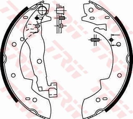 TRW GS6190 - Kit ganasce freno www.autoricambi360.it