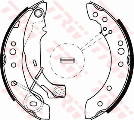 TRW GS8467 - Kit ganasce freno www.autoricambi360.it
