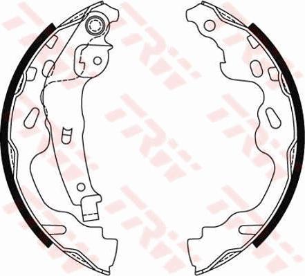 TRW GS8480 - Kit ganasce freno www.autoricambi360.it