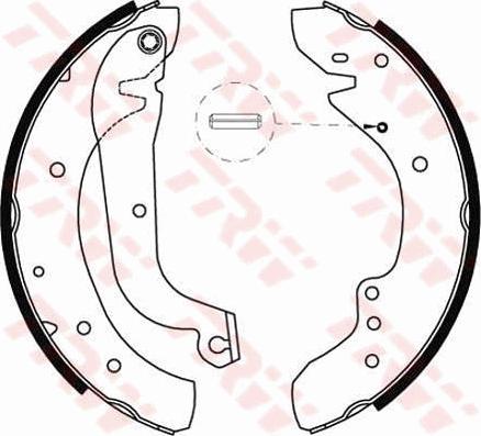 TRW GS8565 - Kit ganasce freno www.autoricambi360.it