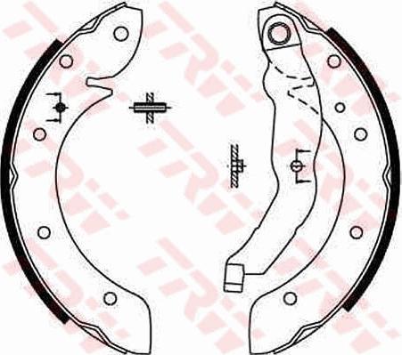 TRW GS8567 - Kit ganasce freno www.autoricambi360.it