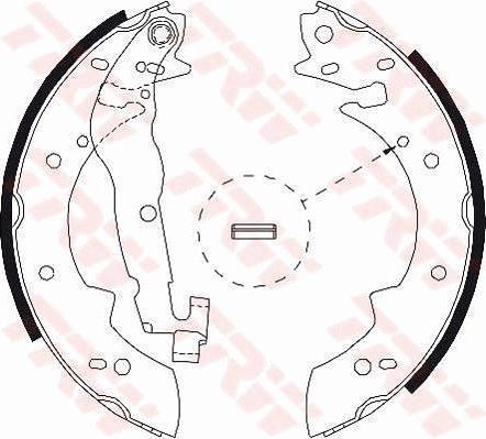 TRW GS8525 - Kit ganasce freno www.autoricambi360.it