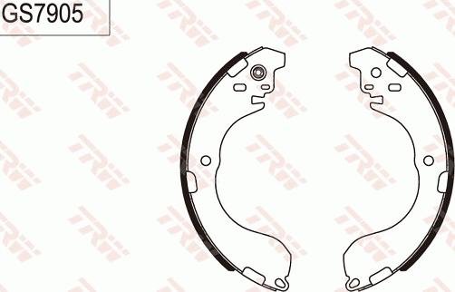 TRW GS7905 - Kit ganasce freno www.autoricambi360.it