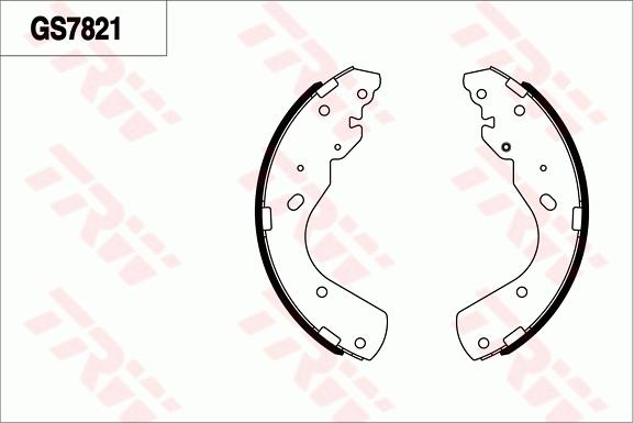 TRW GS7821 - Kit ganasce freno www.autoricambi360.it