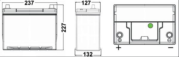 Tudor TA457 - Batteria avviamento www.autoricambi360.it
