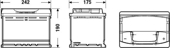 Tudor TA640 - Batteria avviamento www.autoricambi360.it