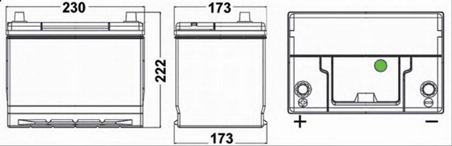 Tudor TA655 - Batteria avviamento www.autoricambi360.it