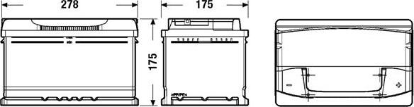 Tudor TA722 - Batteria avviamento www.autoricambi360.it