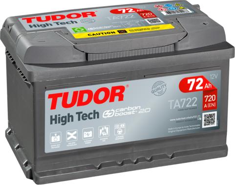 Tudor TA722 - Batteria avviamento www.autoricambi360.it