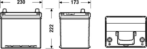 Tudor TB605 - Batteria avviamento www.autoricambi360.it
