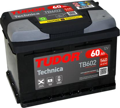 Tudor TB602 - Batteria avviamento www.autoricambi360.it