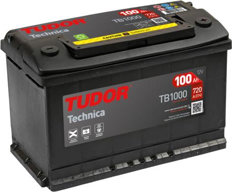 Tudor TB1000 - Batteria avviamento www.autoricambi360.it