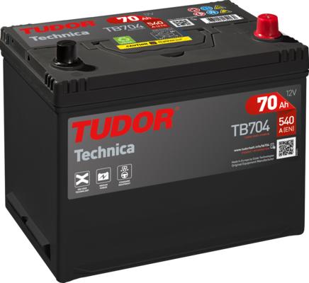 Tudor TB704 - Batteria avviamento www.autoricambi360.it