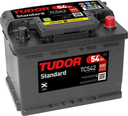Tudor TC542 - Batteria avviamento www.autoricambi360.it