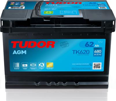 Tudor TK620 - Batteria avviamento www.autoricambi360.it
