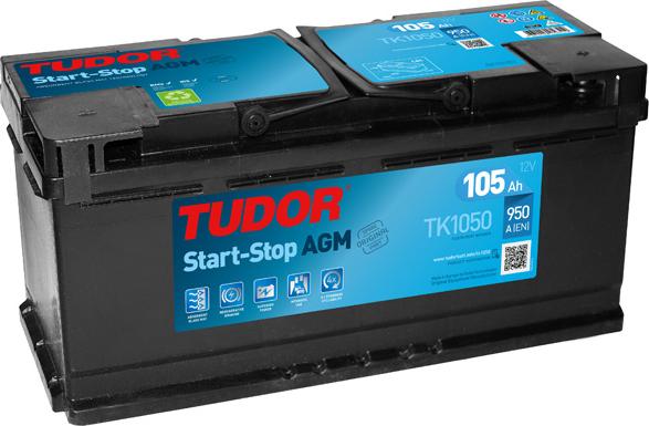 Tudor TK1050 - Batteria avviamento www.autoricambi360.it