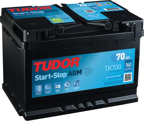 Tudor TK700 - Batteria avviamento www.autoricambi360.it