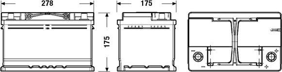Tudor TL652 - Batteria avviamento www.autoricambi360.it