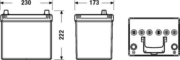 Tudor TL604 - Batteria avviamento www.autoricambi360.it
