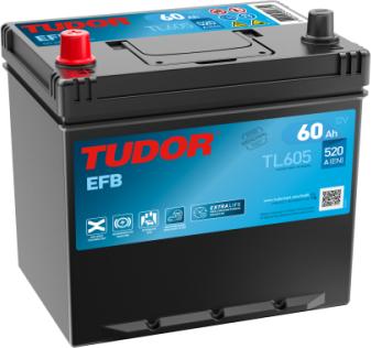 Tudor TL605 - Batteria avviamento www.autoricambi360.it