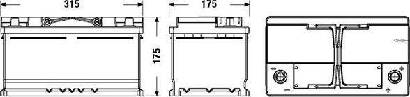 Tudor TL752 - Batteria avviamento www.autoricambi360.it