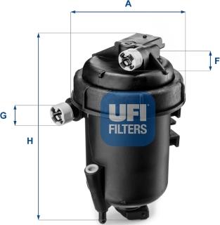 UFI 55.144.00 - Filtro carburante www.autoricambi360.it