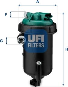 UFI 55.148.00 - Filtro carburante www.autoricambi360.it