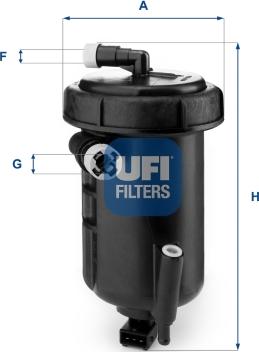 UFI 55.147.00 - Filtro carburante www.autoricambi360.it