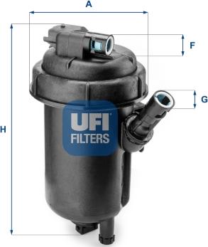 UFI 55.152.00 - Filtro carburante www.autoricambi360.it
