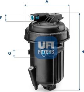 UFI 55.163.00 - Filtro carburante www.autoricambi360.it