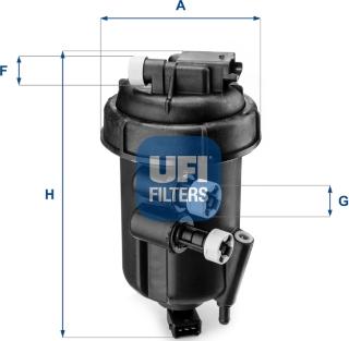 UFI 55.108.00 - Filtro carburante www.autoricambi360.it