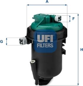 UFI 55.181.00 - Filtro carburante www.autoricambi360.it