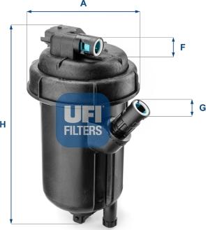 UFI 55.125.00 - Filtro carburante www.autoricambi360.it