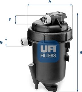 UFI 55.179.00 - Filtro carburante www.autoricambi360.it