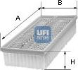 UFI 30.498.00 - Filtro aria www.autoricambi360.it
