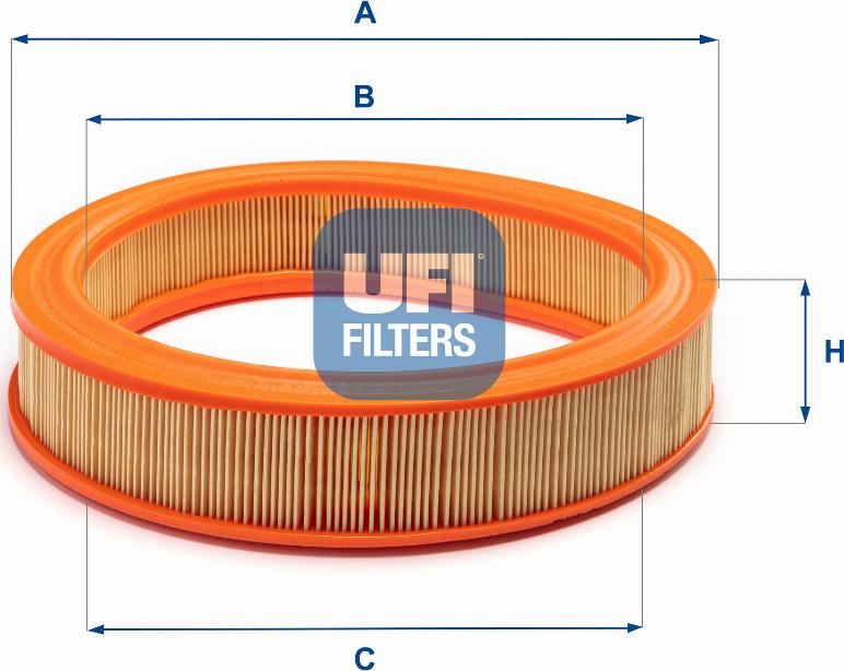 UFI 30.803.00 - Filtro aria www.autoricambi360.it