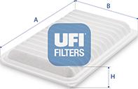 UFI 30.C40.00 - Filtro aria www.autoricambi360.it