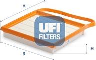 UFI 30.C68.00 - Filtro aria www.autoricambi360.it