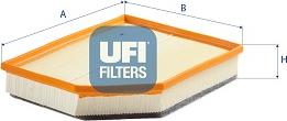 UFI 30.C01.00 - Filtro aria www.autoricambi360.it