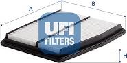 UFI 30.D57.00 - Filtro aria www.autoricambi360.it
